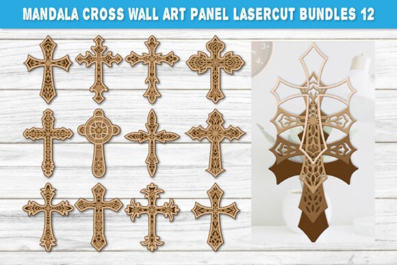 3D SVG Religious Mandala Cross Art Bundle Review