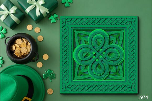 Celtic Knot Shamrock SVG Layer Cut 1974 Review