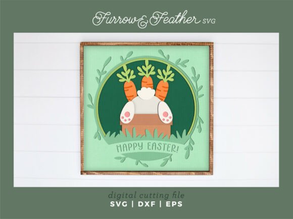 Easter Bunny Bum Carrot Pot: 3D SVG Review