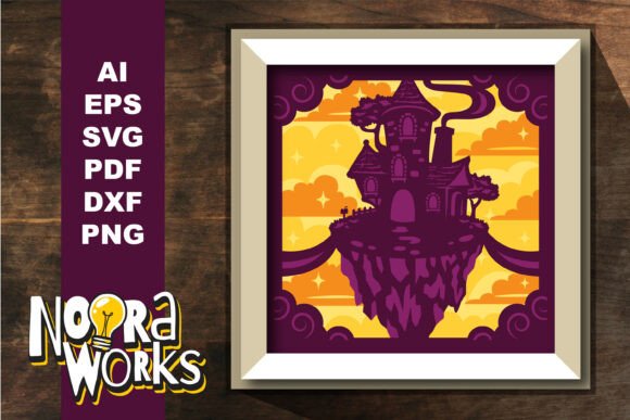 Fairy House 3D Light Box SVG: A Fantasy And Fairy Tales Asset