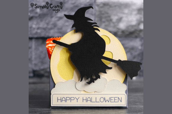 Flying Witch Treat Box SVG: A 3D Halloween Asset Review