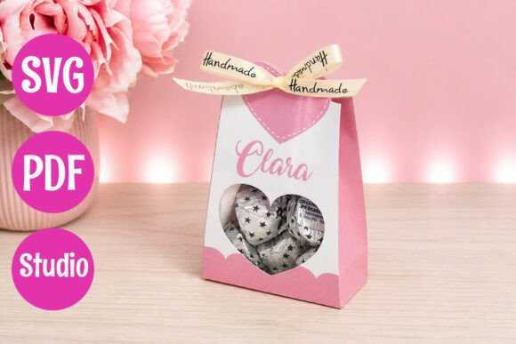 Heart Window Box Template: 3D SVG for Life Events