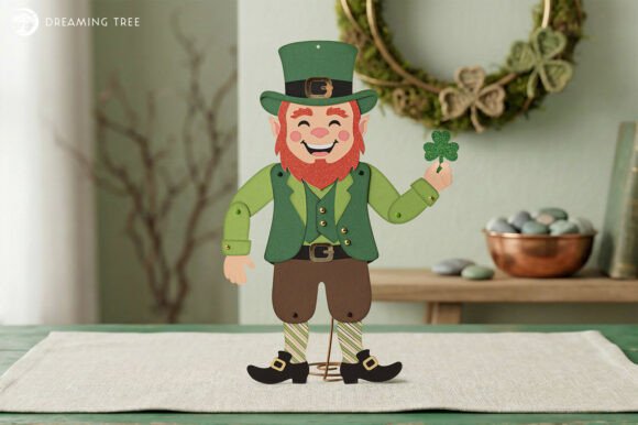 Jointed Leprechaun SVG: A 3D Saint Patrick S Day Asset