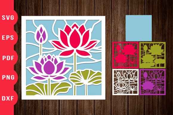 Lotus Flower 3D Shadow Box Cut: A 3D SVG Review