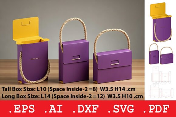 Mini Rope Handle Gift Purse Box: 3D SVG Objects Review