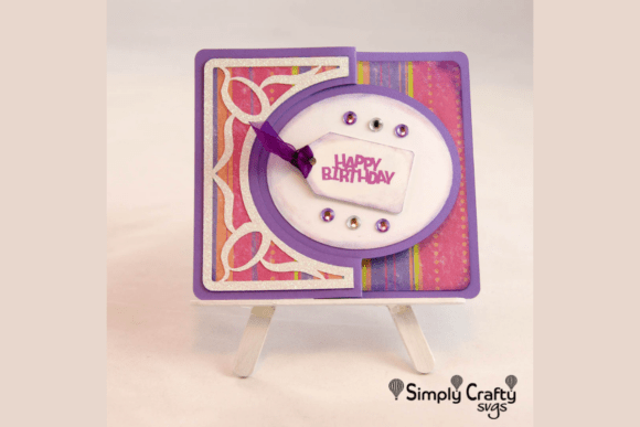 Oval Swing Card SVG: A 3D SVG Freebie for Designers