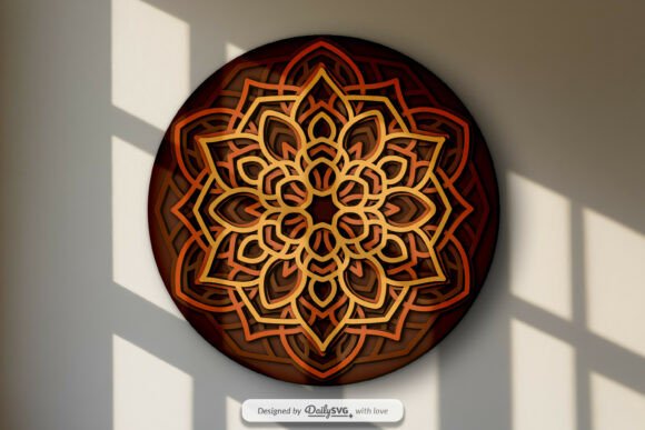 Review: Layered Mandala Shadow Box SVG for Embroidery