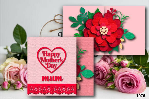 Review: Mother's Day Floral Card SVG Layer 1976