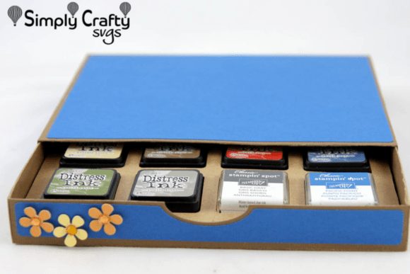 Small Ink Pad Holder SVG: 3D SVG for School Projects