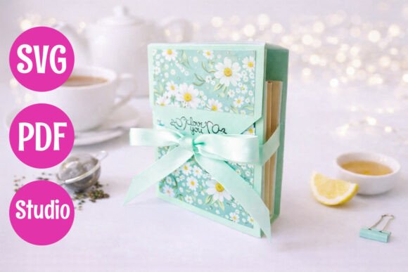 Tea Bag Gift Box Template: 3D SVG for Lifestyle And Hobbies