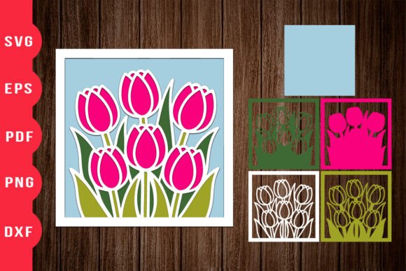 Tulip 3D Shadow Box Paper Art: A 3D SVG Review